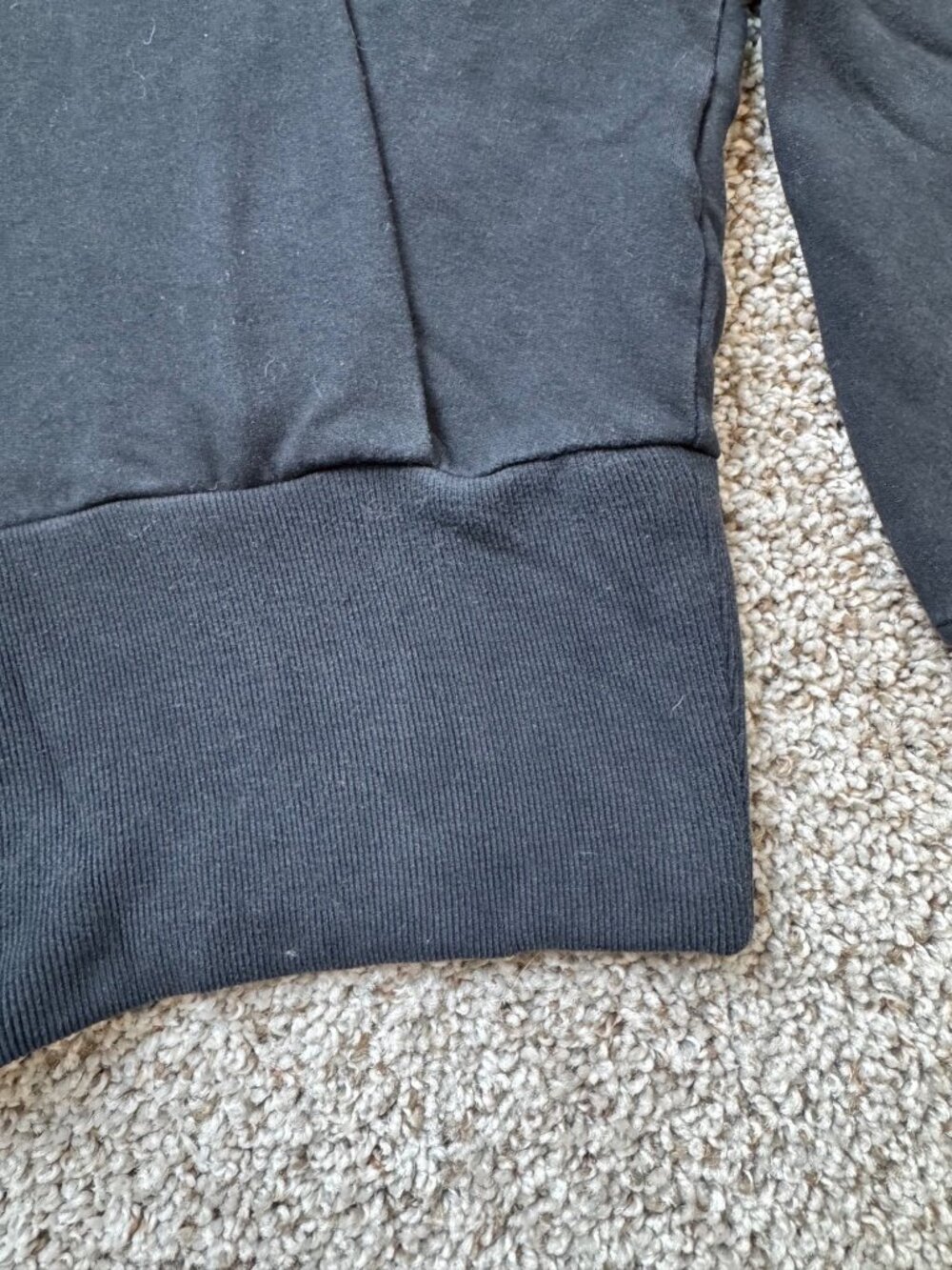 Athleta Womens Black Balance Sweatshirt Full-Zip Hoodie Thumbholes Size Medium - Picture 7 of 13